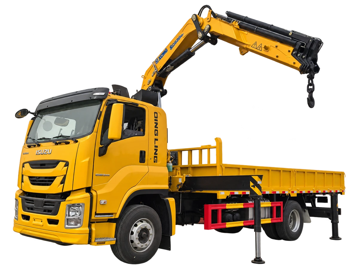 Camion-grue ISUZU à bras articulé